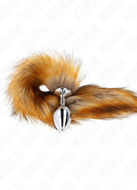 KINK - ANAL PLUG GRÖSSE M 8 X 3,5 CM MIT KUNSTSTOFFSCHWANZ 40 CM BRAUN
