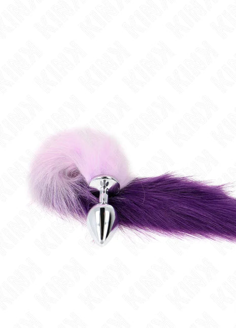KINK - ANAL PLUG GRÖSSE M 8 X 3,5 CM MIT KUNSTSTOFFSCHWANZ 40 CM LILA