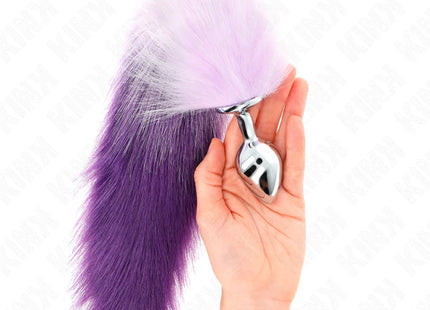 KINK - ANAL PLUG GRÖSSE M 8 X 3,5 CM MIT KUNSTSTOFFSCHWANZ 40 CM LILA