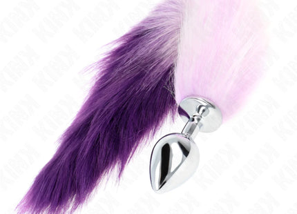 KINK - ANAL PLUG GRÖSSE M 8 X 3,5 CM MIT KUNSTSTOFFSCHWANZ 40 CM LILA