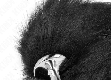 KINK - ANAL PLUG GRÖSSE M 8 X 3,5 CM MIT KUNSTSTOFFSCHWANZ 40 CM SCHWARZ