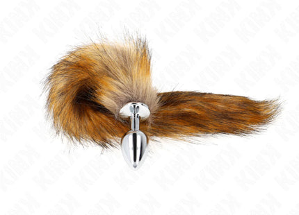 KINK - ANAL PLUG GRÖSSE S 7 X 3 CM MIT KUNSTSTOFFSCHWANZ 40 CM BRAUN