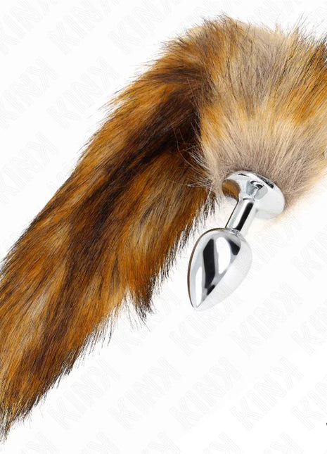 KINK - ANAL PLUG GRÖSSE S 7 X 3 CM MIT KUNSTSTOFFSCHWANZ 40 CM BRAUN