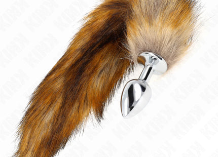 KINK - ANAL PLUG GRÖSSE S 7 X 3 CM MIT KUNSTSTOFFSCHWANZ 40 CM BRAUN