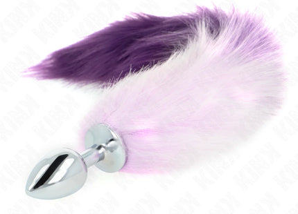 KINK - ANAL PLUG GRÖSSE S 7 X 3 CM MIT KUNSTSTOFFSCHWANZ 40 CM LILA