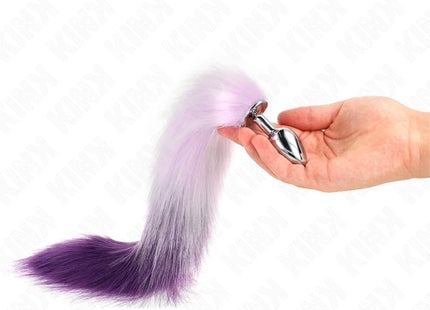 KINK - ANAL PLUG GRÖSSE S 7 X 3 CM MIT KUNSTSTOFFSCHWANZ 40 CM LILA