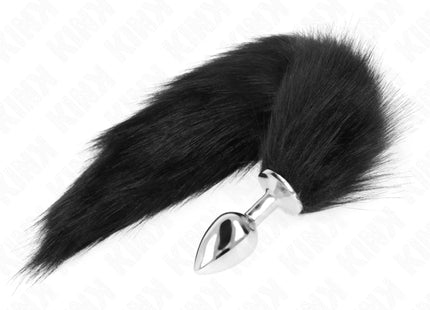 KINK - ANAL PLUG GRÖSSE S 7 X 3 CM MIT KUNSTSTOFFSCHWANZ 40 CM SCHWARZ