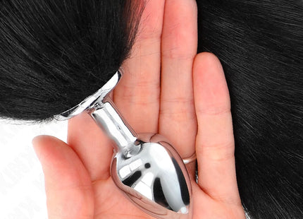 KINK - ANAL PLUG GRÖSSE S 7 X 3 CM MIT KUNSTSTOFFSCHWANZ 40 CM SCHWARZ