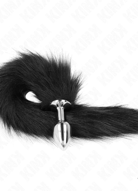 KINK - ANAL PLUG GRÖSSE S 7 X 3 CM MIT KUNSTSTOFFSCHWANZ 40 CM SCHWARZ
