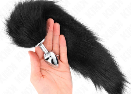 KINK - ANAL PLUG GRÖSSE S 7 X 3 CM MIT KUNSTSTOFFSCHWANZ 40 CM SCHWARZ