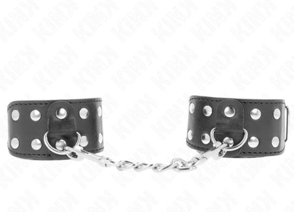 KINK - ARMBÄNDER MIT DOPPELTER REIHE VERSTELLBARER NIETEN SCHWARZ
