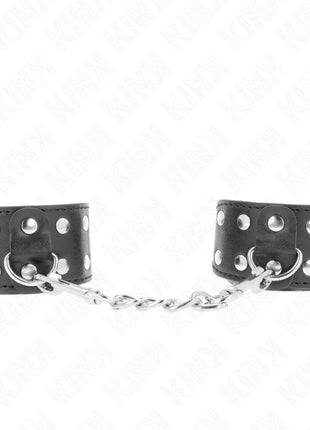 KINK - ARMBÄNDER MIT DOPPELTER REIHE VERSTELLBARER NIETEN SCHWARZ