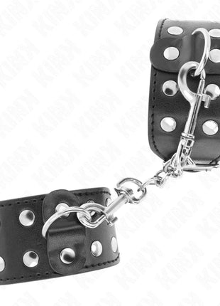 KINK - ARMBÄNDER MIT DOPPELTER REIHE VERSTELLBARER NIETEN SCHWARZ