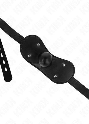 KINK - BALL GAG MUNDMASKE MIT SCHLOSS VERSTELLBAR 42-60 CM