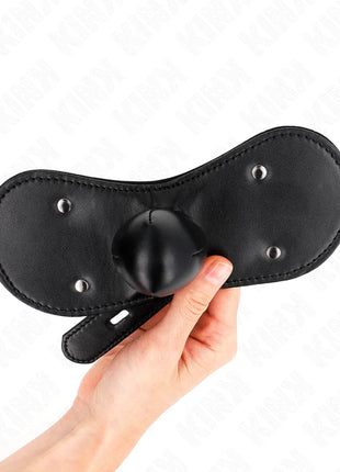KINK - BALL GAG MUNDMASKE MIT SCHLOSS VERSTELLBAR 42-60 CM