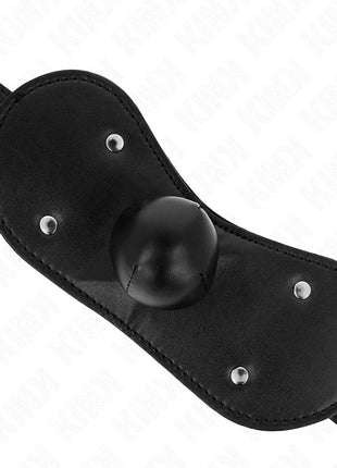 KINK - BALL GAG MUNDMASKE MIT SCHLOSS VERSTELLBAR 42-60 CM