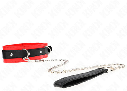 KINK - BASISMODELL HALSBAND MIT LEINE 65 CM MODELL 3 ROT 53 X 5 CM