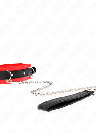 KINK - BASISMODELL HALSBAND MIT LEINE 65 CM MODELL 3 ROT 53 X 5 CM