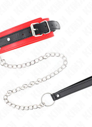 KINK - BASISMODELL HALSBAND MIT LEINE 65 CM MODELL 3 ROT 53 X 5 CM