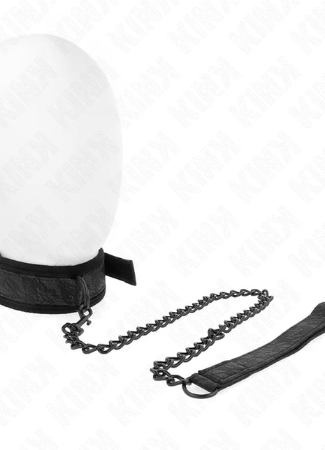 KINK - BASISMODELL HALSBAND MIT LEINE 77 CM MODELL 5 VERSTELLBAR 34-54 CM X 5 CM