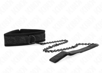 KINK - BASISMODELL HALSBAND MIT LEINE 77 CM MODELL 5 VERSTELLBAR 34-54 CM X 5 CM