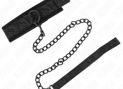 KINK - BASISMODELL HALSBAND MIT LEINE 77 CM MODELL 5 VERSTELLBAR 34-54 CM X 5 CM