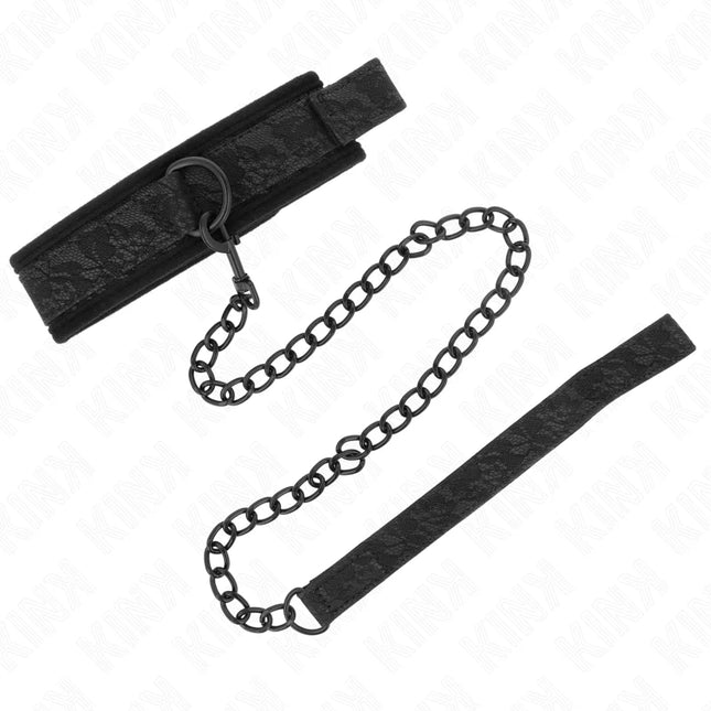 KINK - BASISMODELL HALSBAND MIT LEINE 77 CM MODELL 5 VERSTELLBAR 34-54 CM X 5 CM