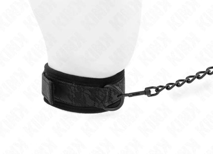 KINK - BASISMODELL HALSBAND MIT LEINE 77 CM MODELL 5 VERSTELLBAR 34-54 CM X 5 CM