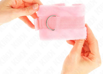 KINK - BEGINNER PELZHANDMANSCHETTEN ROSA 30 X 7 CM