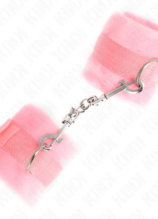 KINK - BEGINNER PELZHANDMANSCHETTEN ROSA 30 X 7 CM
