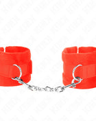 KINK - BEGINNER PELZHANDMANSCHETTEN ROT 30 X 7 CM