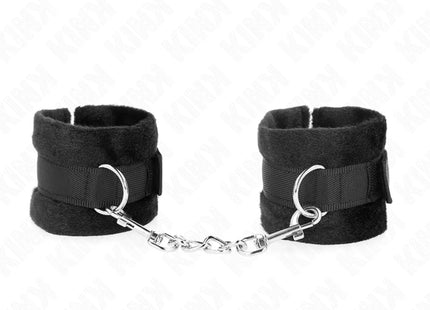 KINK - BEGINNER PELZHANDMANSCHETTEN SCHWARZ 30 X 7 CM