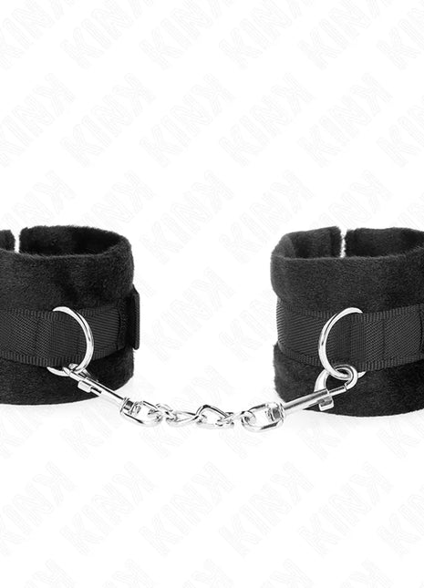KINK - BEGINNER PELZHANDMANSCHETTEN SCHWARZ 30 X 7 CM