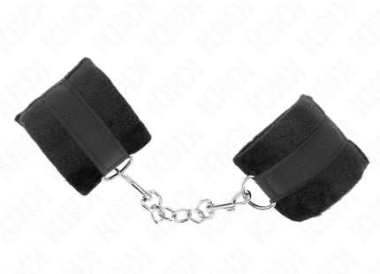 KINK - BEGINNER PELZHANDMANSCHETTEN SCHWARZ 30 X 7 CM