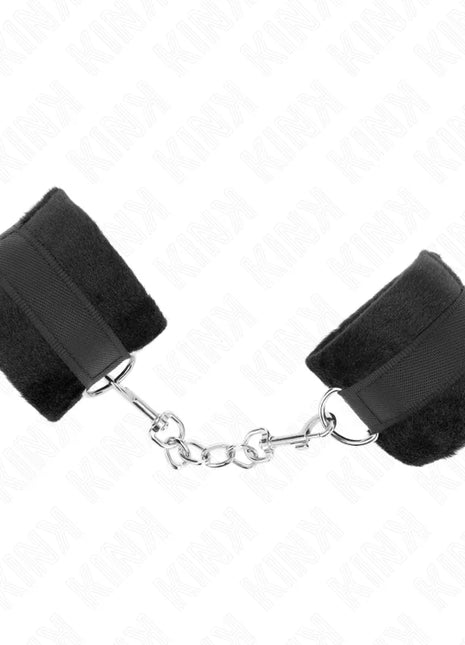 KINK - BEGINNER PELZHANDMANSCHETTEN SCHWARZ 30 X 7 CM