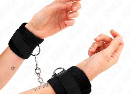 KINK - BEGINNER PELZHANDMANSCHETTEN SCHWARZ 30 X 7 CM