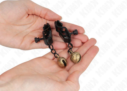 KINK - BELL JAW STYLE NIPPELKLEMMEN SCHWARZ 7 CM