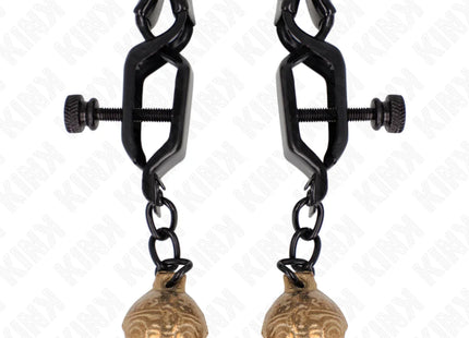 KINK - BELL JAW STYLE NIPPELKLEMMEN SCHWARZ 7 CM