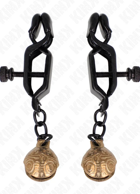 KINK - BELL JAW STYLE NIPPELKLEMMEN SCHWARZ 7 CM