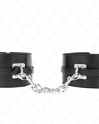 KINK - DELUXE HANDGELENKFESSELN MIT VERRIEGELUNG SCHWARZ VERSTELLBAR 14,5-21 CM X 6 CM
