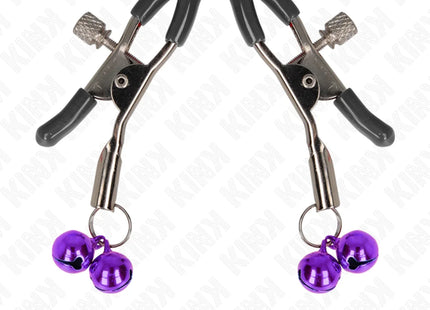 KINK - DOPPELGLOCKEN-NIPPELKLAMMEREI LILA 6 CM