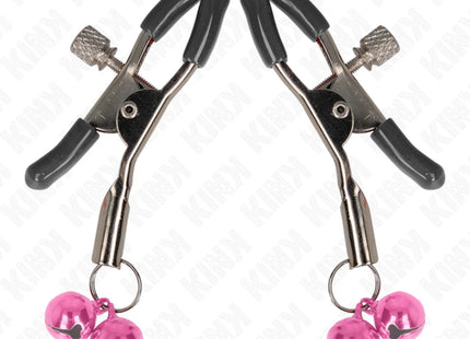 KINK - DOPPELGLÖCKCHEN-NIPPELKLAMMER ROSA 6 CM