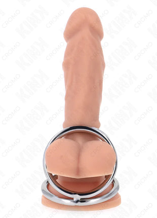 KINK - DREIFACH CHROM METALL PENISRING 3,2 CM BIS 4,5 CM