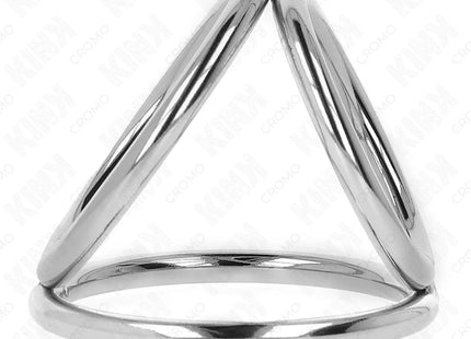 KINK - DREIFACH CHROM METALL PENISRING 3,2 CM BIS 4,5 CM