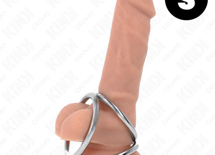 KINK - DREIFACH CHROM METALL PENISRING 3,2 CM BIS 4,5 CM