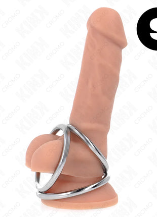 KINK - DREIFACH CHROM METALL PENISRING 3,2 CM BIS 4,5 CM