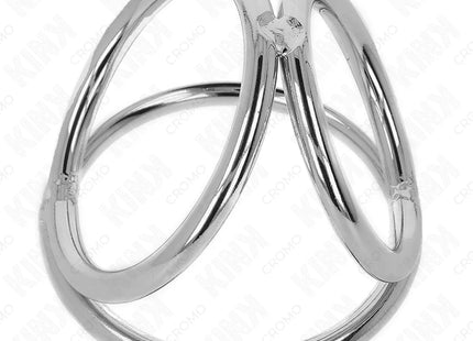 KINK - DREIFACH CHROM METALL PENISRING 3,2 CM BIS 4,5 CM