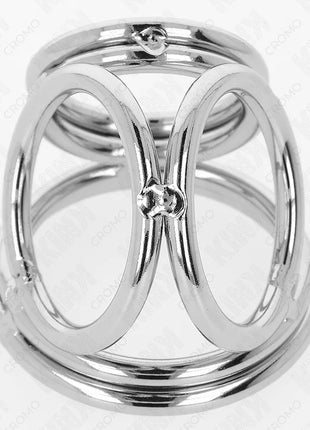 KINK - DREIFACH CHROM METALL PENISRING 3,8 CM BIS 5 CM MODELL 1