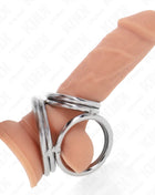 KINK - DREIFACH CHROM METALL PENISRING 3,8 CM BIS 5 CM MODELL 1