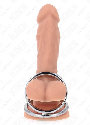 KINK - DREIFACH CHROM METALL PENISRING 3,8 CM BIS 5 CM MODELL 2